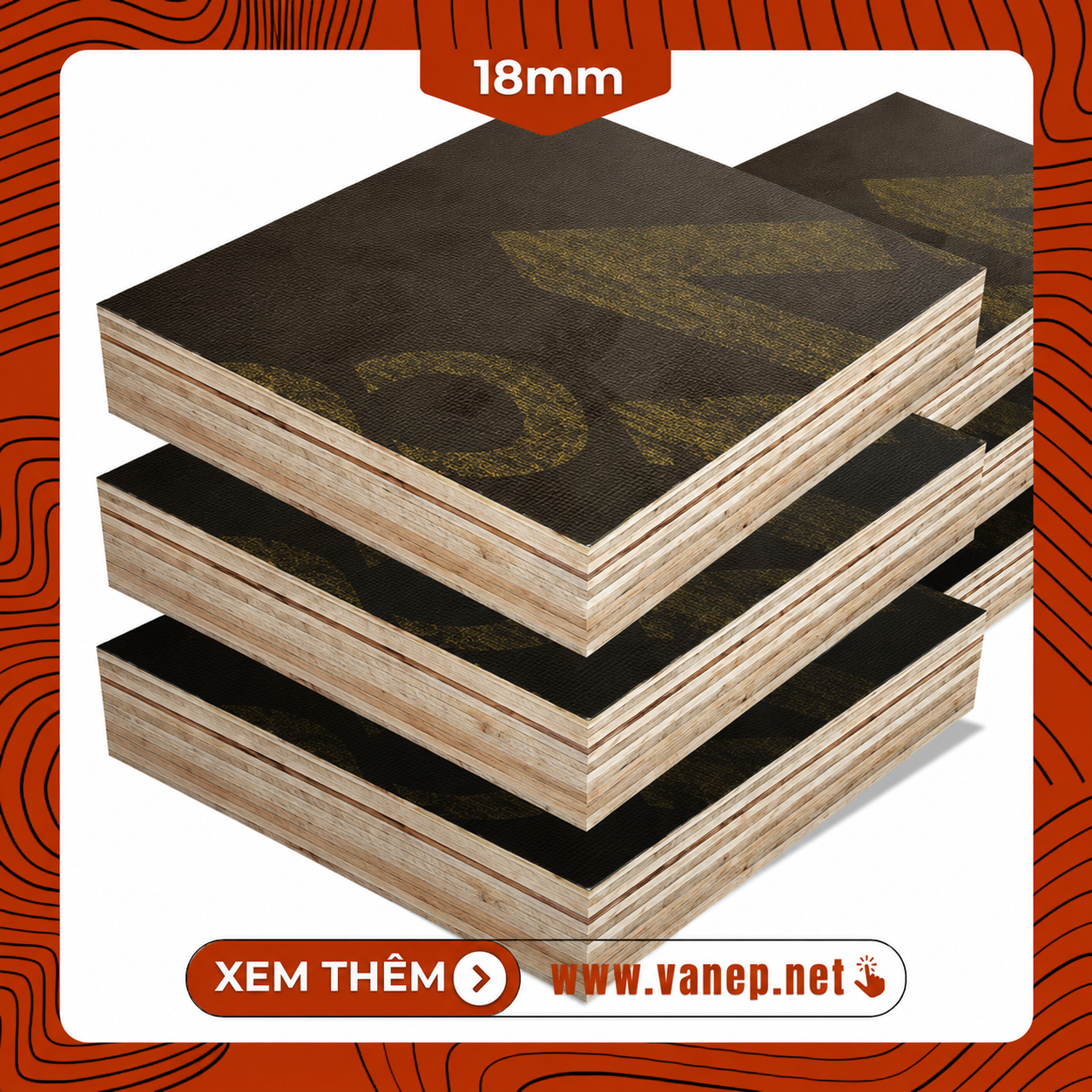 VÁN ÉP PHỦ PHIM CỐP PHA dài 4m